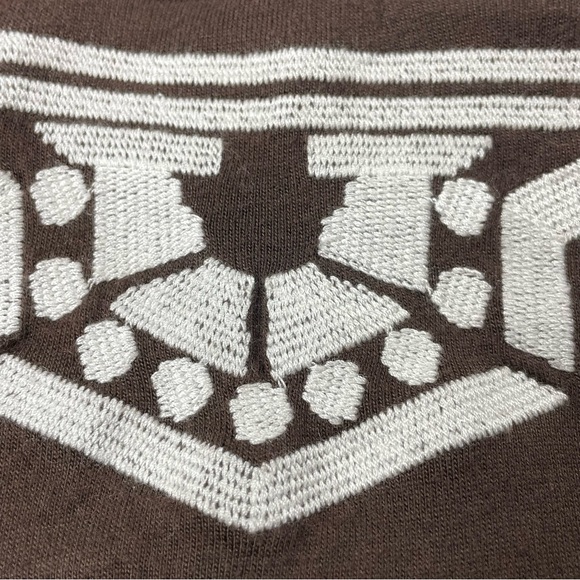 š5/$25 Inc International Concept Brown Embroidered Tribal Detail Dress Size M - Picture 9 of 12